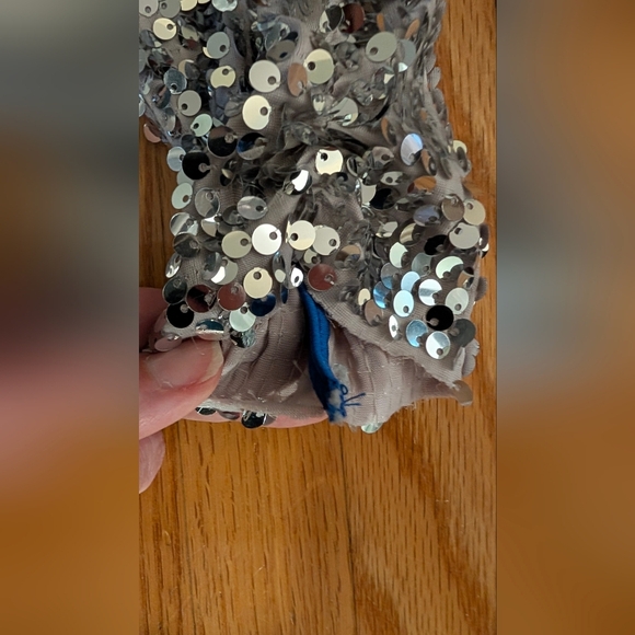 Weissman Sequin Jacket with Blue and Pink Stars - Picture 2 of 4